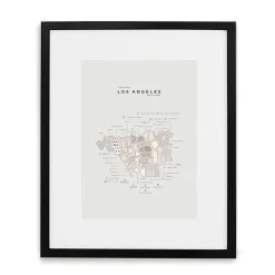 42 Pressed City Map - Los Angeles