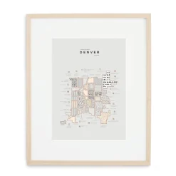 42 Pressed City Maps - Denver