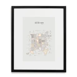 42 Pressed City Maps - Denver