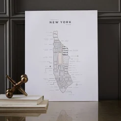 42 Pressed Unframed Maps by Jackie Robinson