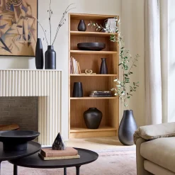 Pure Black Matte Ceramic Vases