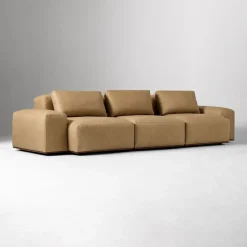 Quinten Leather Modular Sofa (130")