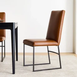 Range Leather High-Back Dining Chair