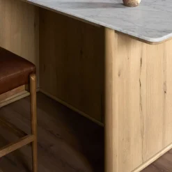 Rasalas Marble Kitchen Island (72")
