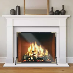 Refined Rivet Fireplace Screen