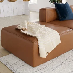 Remi Leather Ottoman