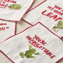 Ribbit Means I Love You Cocktail Napkins (Set of 4)