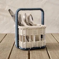 Ronny Outdoor Wicker Utensil Caddy