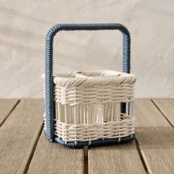 Ronny Outdoor Wicker Utensil Caddy
