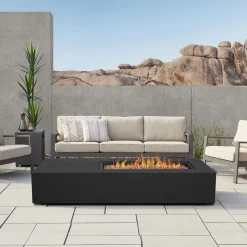 Rutland Asymmetrical Rectangle Fire Pit Table (70")
