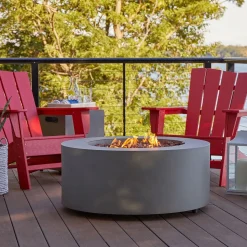 Rutland Round Steel Fire Pit Table (36")