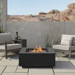 Rutland Square Steel Fire Pit Table (36")