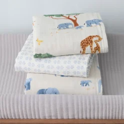 Safari Organic Cotton Swaddle Set
