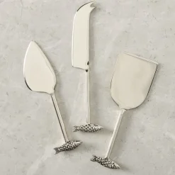 Sardine Metal Cheese Knives (Set of 3)
