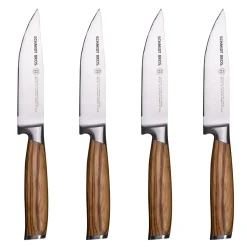 Schmidt Brothers Zebra Wood Steak Knives (Set of 4)