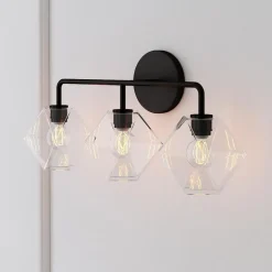 Sculptural 3-Light Faceted Sconce