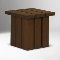 Sesimbra Outdoor Teak Wood Side Table (20")