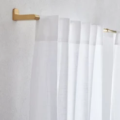 Sheer Crosshatch Curtain (Set of 2)