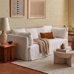 Shelter Skirted Slipcover Sofa (84")