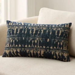 Shibori Wide Stripe Pillow Cover