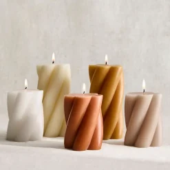 Signature Wax Twist Pillar Candles