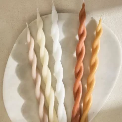 Signature Wax Twist Taper Candles (Set of 4)