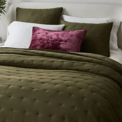 Silky TENCEL™ Crescent Stitch Quilt & Shams