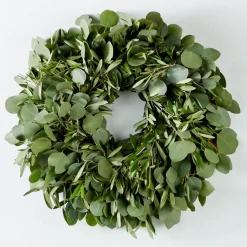 Silver Dollar Eucalyptus & Olive Wreath