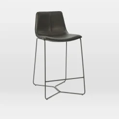 Slope Leather Bar & Counter Stools