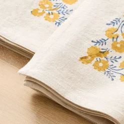 Soil to Studio Mehak Block-Printed Cotton Napkins (Set of 2)