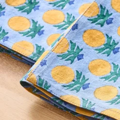 Soil to Studio Shama Block-Printed Cotton Napkins (Set of 2)