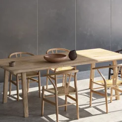 Solid Oak Rectangle Dining Table (88")