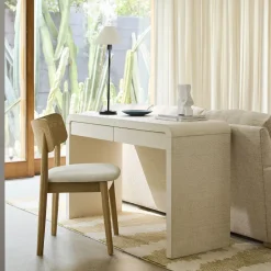 Solstice Painted Raffia Desk (48")