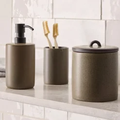 Speckled Ceramic Bath Accessories