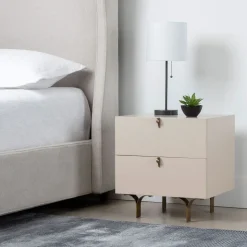 Split Leg 2-Drawer Nightstand (20")