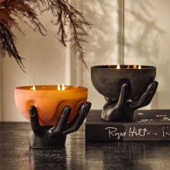 Spooky Hand Filled Glass Candles