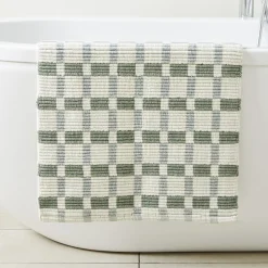 Square Ribbed Bath Mat