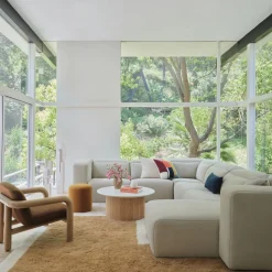 Stacked Shapes Shag Wool Rug