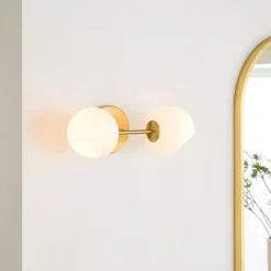 Staggered Glass Sconce - Double