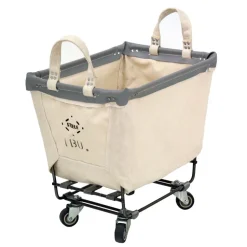 Steele Canvas Lidded Basket on Wheels