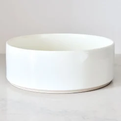 Straight-Sided Stoneware Low Serve Bowls