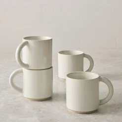 Straight-Sided Stoneware Mug Sets