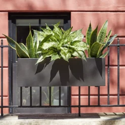 Streamline Metal Railing Planter