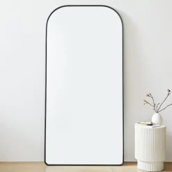 Streamline Oversized Wide Arch Metal Floor Mirror