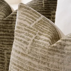 Striated Chenille Pillow Cover