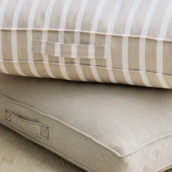 Sunbrella® Indoor/Outdoor Flat Striped Pet Bed