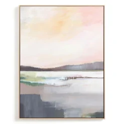 Sunrise in White Framed Wall Art by Minted for West Elm