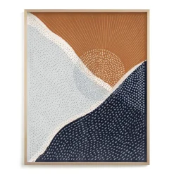 Sunset Over The Mountains Framed Wall Art by Minted for West Elm