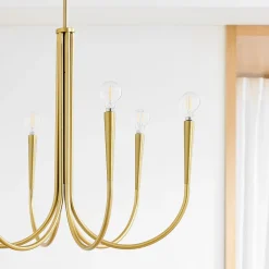 Swoop Arm Chandelier (25"–30")