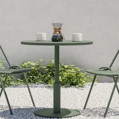 Sydney Outdoor Bistro Table (30") & Santa Cruz Stacking Dining Chair Set